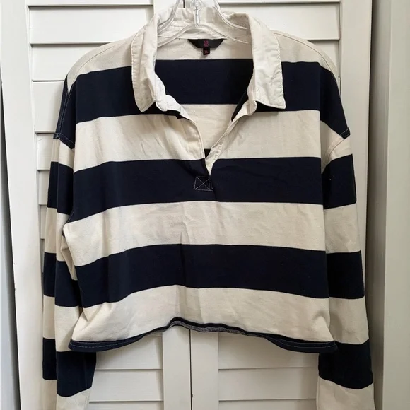 🔸 NOBO Cropped Rugby Shirt - Picture 2 of 3